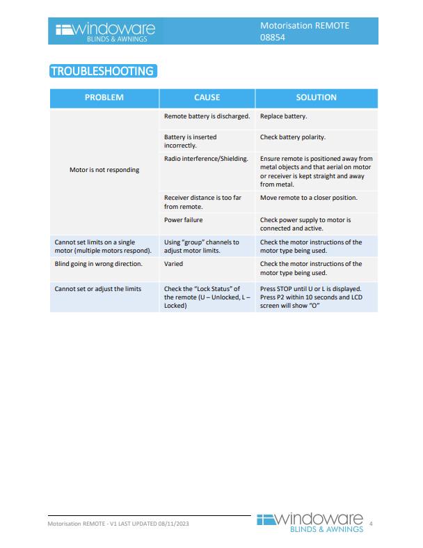Windoware Motorisation