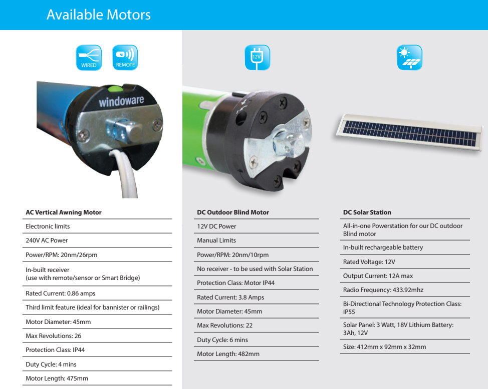 Windoware Motorisation
